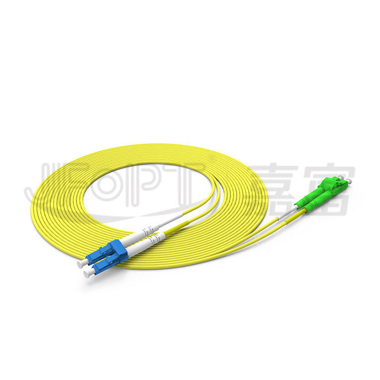 Duplex van het de Vezelflard van LC- LC Koord 2.0mm de 3.0mm Enige Optische Kabel van de Wijzeos2 Zipcord Vezel