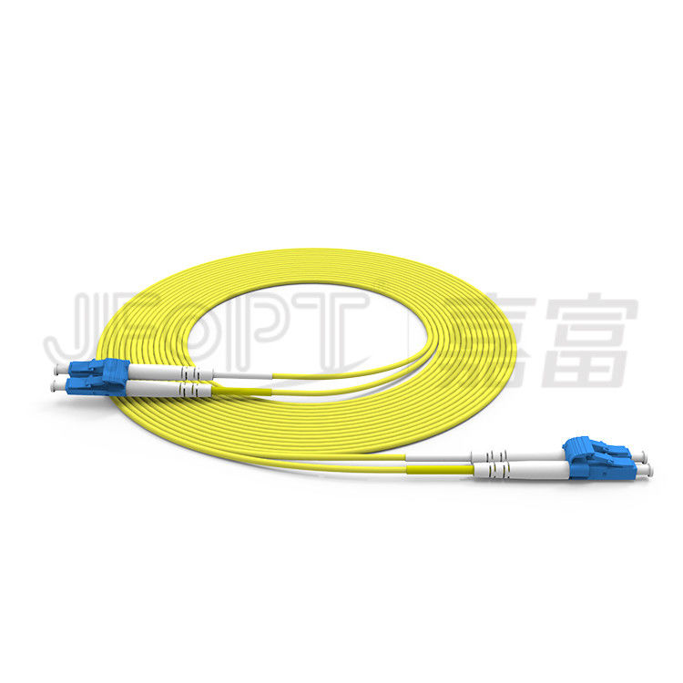 Duplex van het de Vezelflard van LC- LC Koord 2.0mm de 3.0mm Enige Optische Kabel van de Wijzeos2 Zipcord Vezel