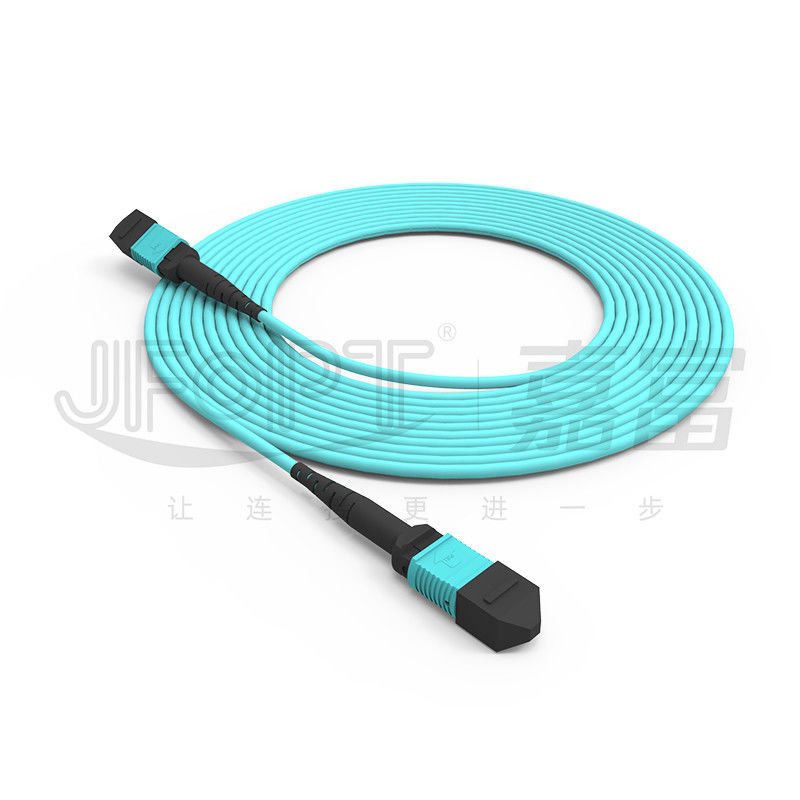 12 van de Kabel Multimode 50/125 3.0mm LSZH Aqua B Polariteit van de kernmpo Boomstam het Flardkoord