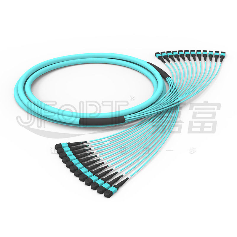 288 Kernen 12 Sub de Vezel Optische Boomstam van PC van de Eenheids Multimode OM3-300 Mpo Kabel OFNR OFNP MPO