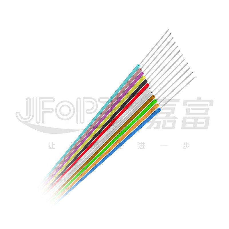 Binnen de Vezel Optische Kabel 0.9mm van pvc LSZH Hytrel 0.6mm Strakke Als buffer opgetreden voor Vezel Enige Wijze/Multimode