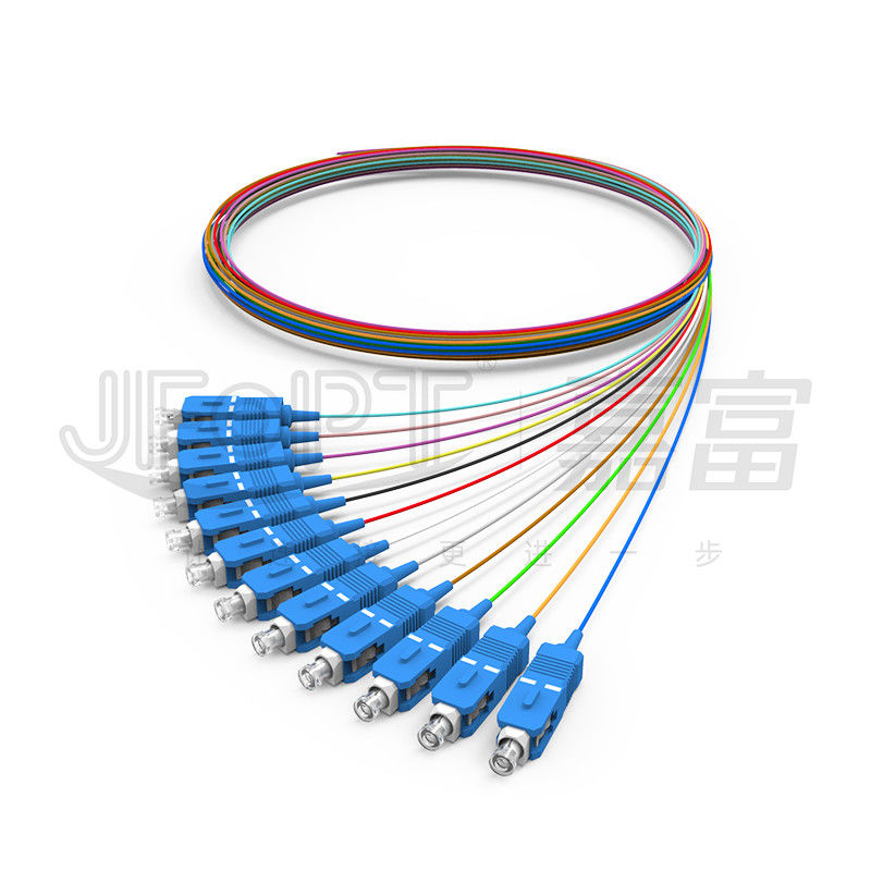 Binnen de Vezel Optische Kabel 0.9mm van pvc LSZH Hytrel 0.6mm Strakke Als buffer opgetreden voor Vezel Enige Wijze/Multimode