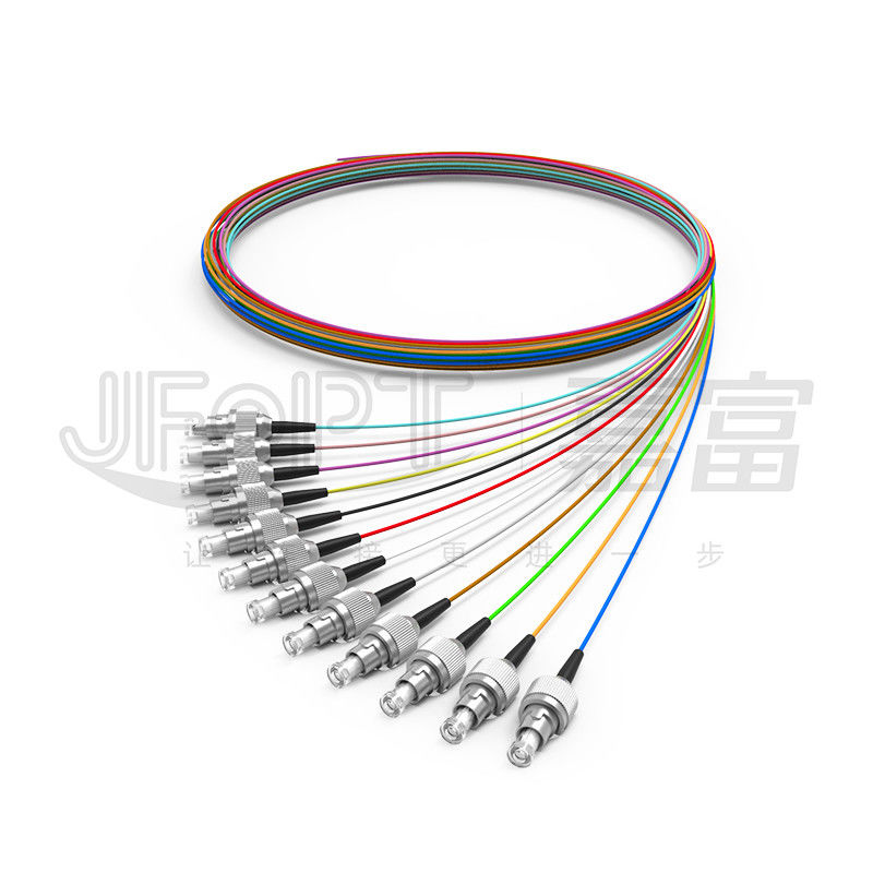 Binnen de Vezel Optische Kabel 0.9mm van pvc LSZH Hytrel 0.6mm Strakke Als buffer opgetreden voor Vezel Enige Wijze/Multimode