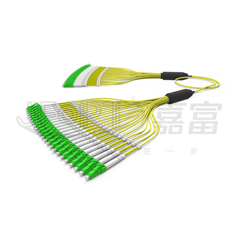 3.0mm Pre Geëindigde Vezel Optische Kabel 24 Tak van de Kerneng657a1 de Gele Buitenschede LC/APC