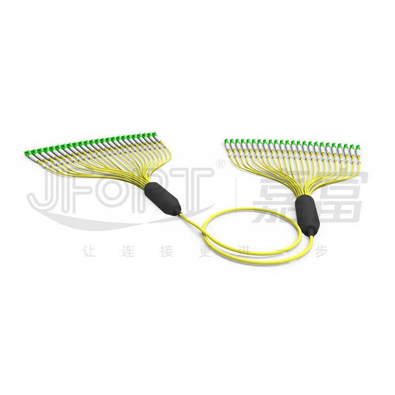 3.0mm Pre Geëindigde Vezel Optische Kabel 24 Tak van de Kerneng657a1 de Gele Buitenschede LC/APC