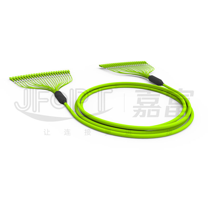 Pre Geëindigde Optische Kabel 24 die Jasje van Kern Multimode OM5 pvc 0.5m van de Bundelvezel zich met SC/APC vertakken