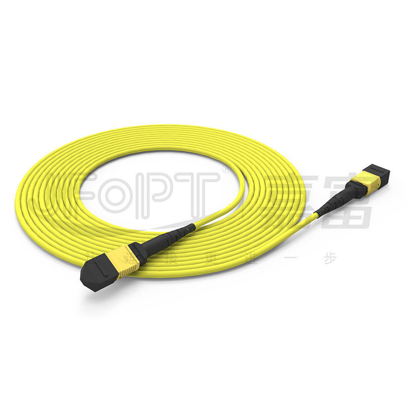 12-kern MPO-trunkkabel patch cord single-mode G657A1/G657A2 3.0 LSZH A/B polariteitsomkering