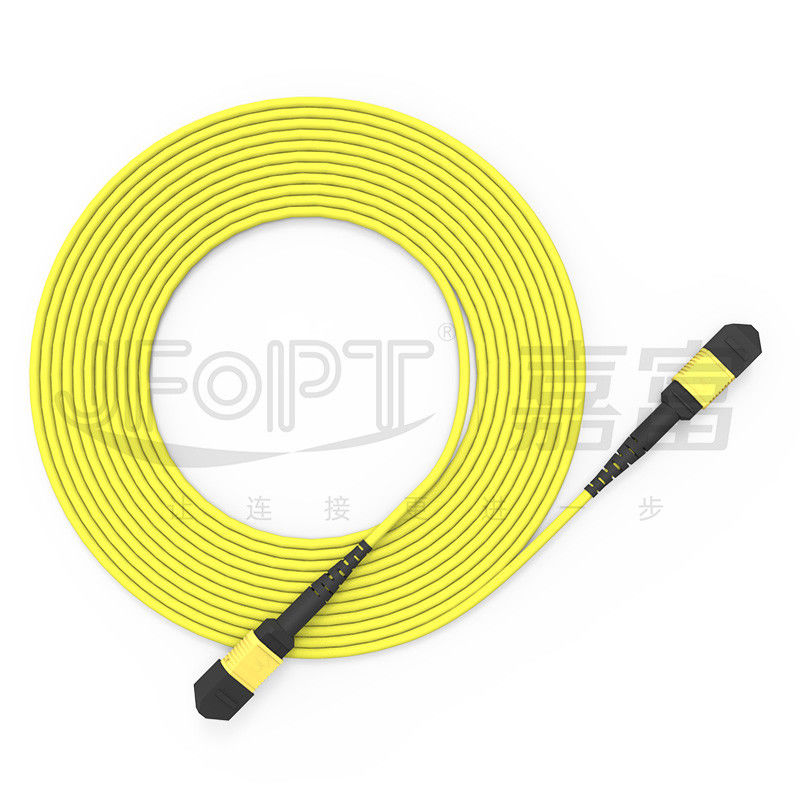 12-kern MPO-trunkkabel patch cord single-mode G657A1/G657A2 3.0 LSZH A/B polariteitsomkering