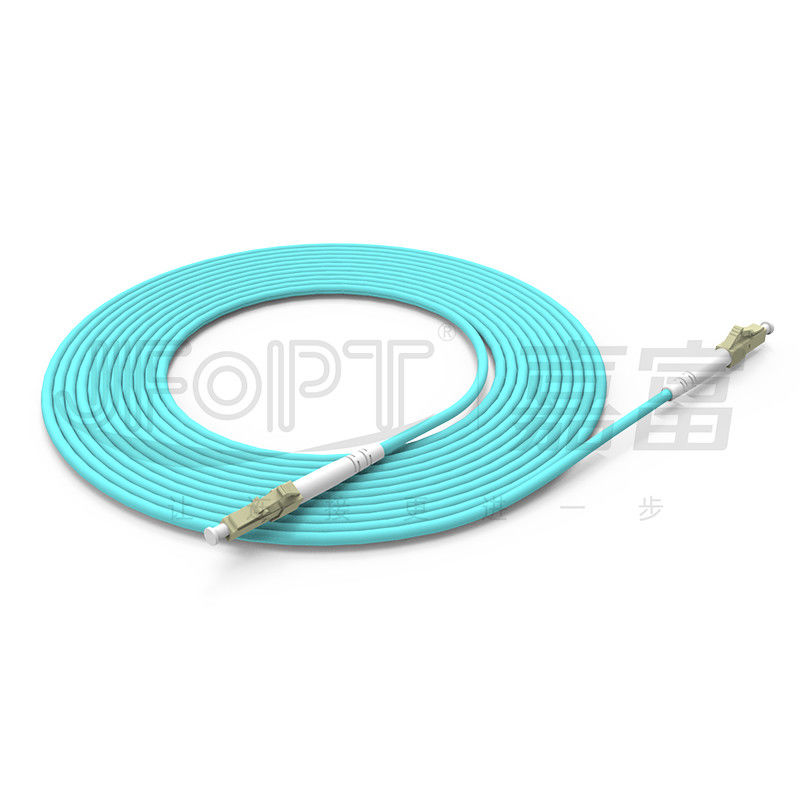 Multi-Mode 2.0mm LC/APC SX Fiber Optic Patch Cord voor hogesnelheidsgegevensoverdracht