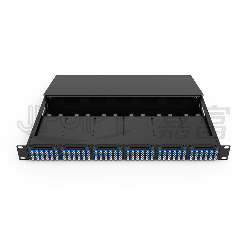1U MPO-LC G657A1 144 Core Density High Density Junction Box met LC-adapter koudgewalst staal chassis