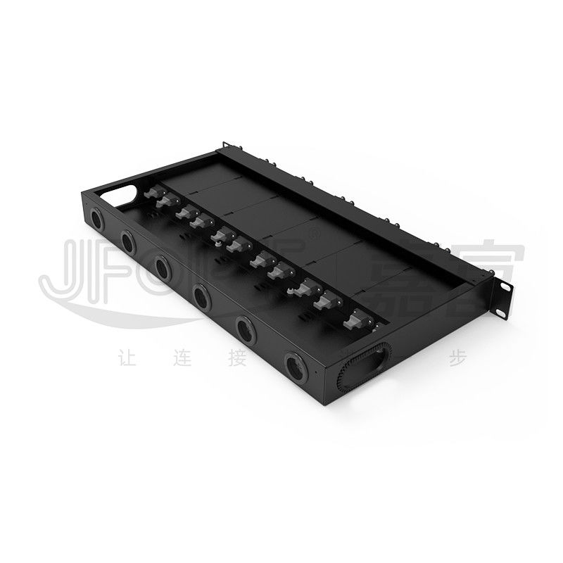 1U MPO-LC G657A1 144 Core Density High Density Junction Box met LC-adapter koudgewalst staal chassis
