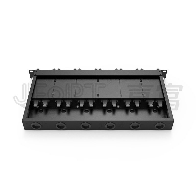 1U MPO-LC G657A1 144 Core Density High Density Junction Box met LC-adapter koudgewalst staal chassis