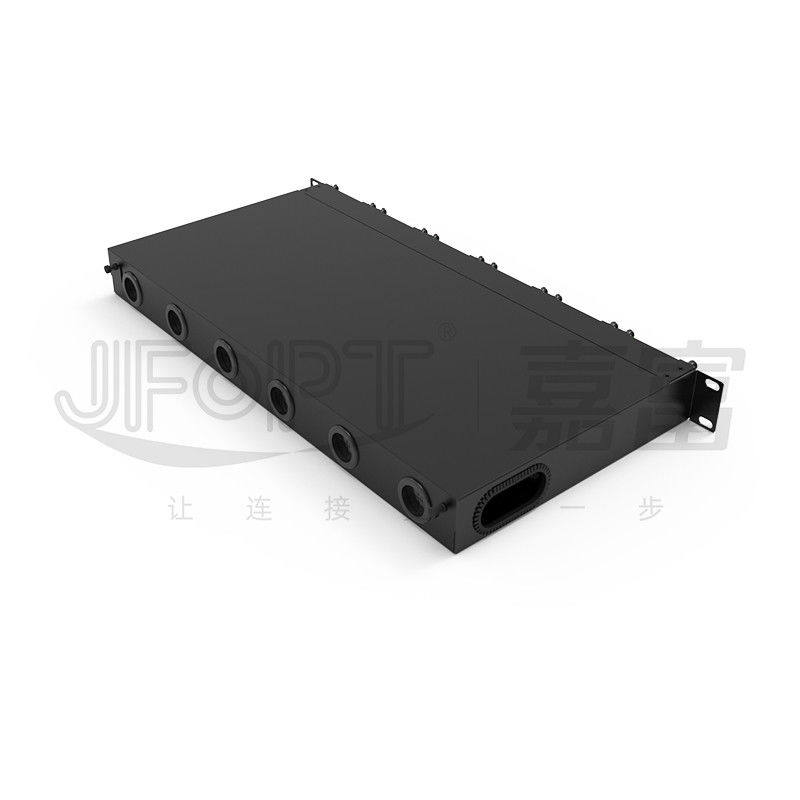 Modulair chassis met hoge dichtheid voor LC-quadruple adapter MPO SM SL 144-kern MPO-LC patch panel Fusievrije modulebox